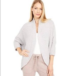 Barefoot Dreams light gray cocoon shrug cardigan